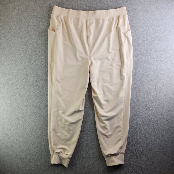 Fabletics Pants Womens 1X Cream Oats Cold Weather Jogger Lounge Cabin Comfy - Picture 6 of 13